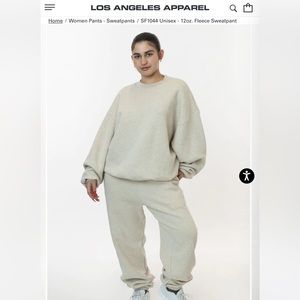 Los Angeles Apparel 12oz Fleece Sweat Shirt Unisex